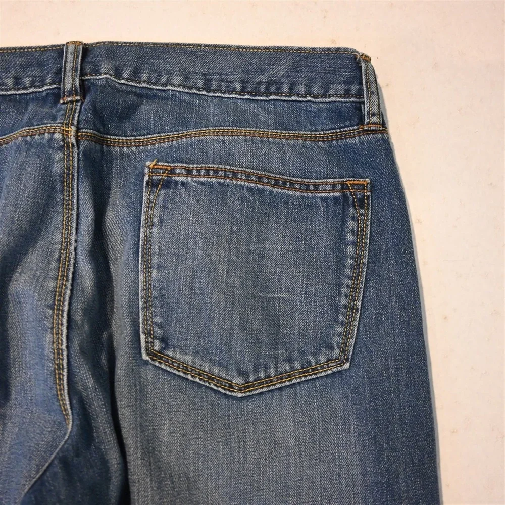 Levi's 32x32 501 Straight‎ Button Fly Dark Rinse Denim Mens Jeans